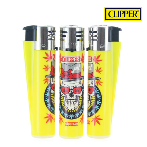 CLIPPER Windproof Electronic Jet Lighter _ Maria Skulls (Limited
